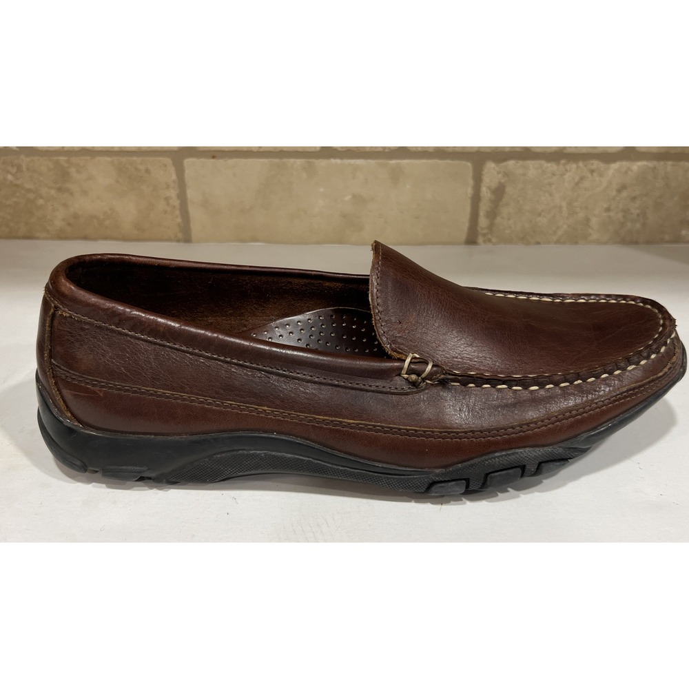Allen Edmonds "BOULDER"  Venetian Driving Moccasin Slip On Loafer Brown Mens‎ 9E